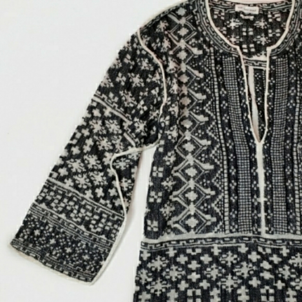 Isabel Marant Black and White Mini Dress